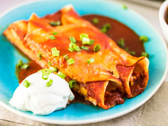 Enchilada de pollo