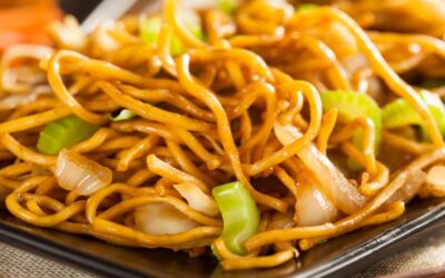 Fideos Chinos con Gambas